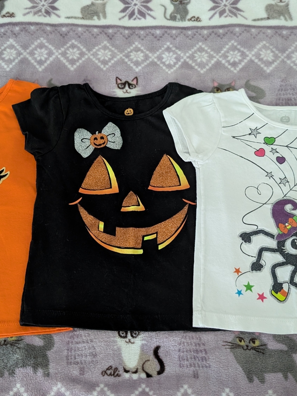 Set Of 3 Halloween Themed Tees 3T/4T